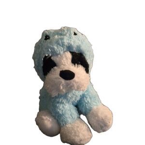 1616 Holdings Plush Stuffed Toy 9" Boston Terrier Dog in Blue Dinosaur Costume